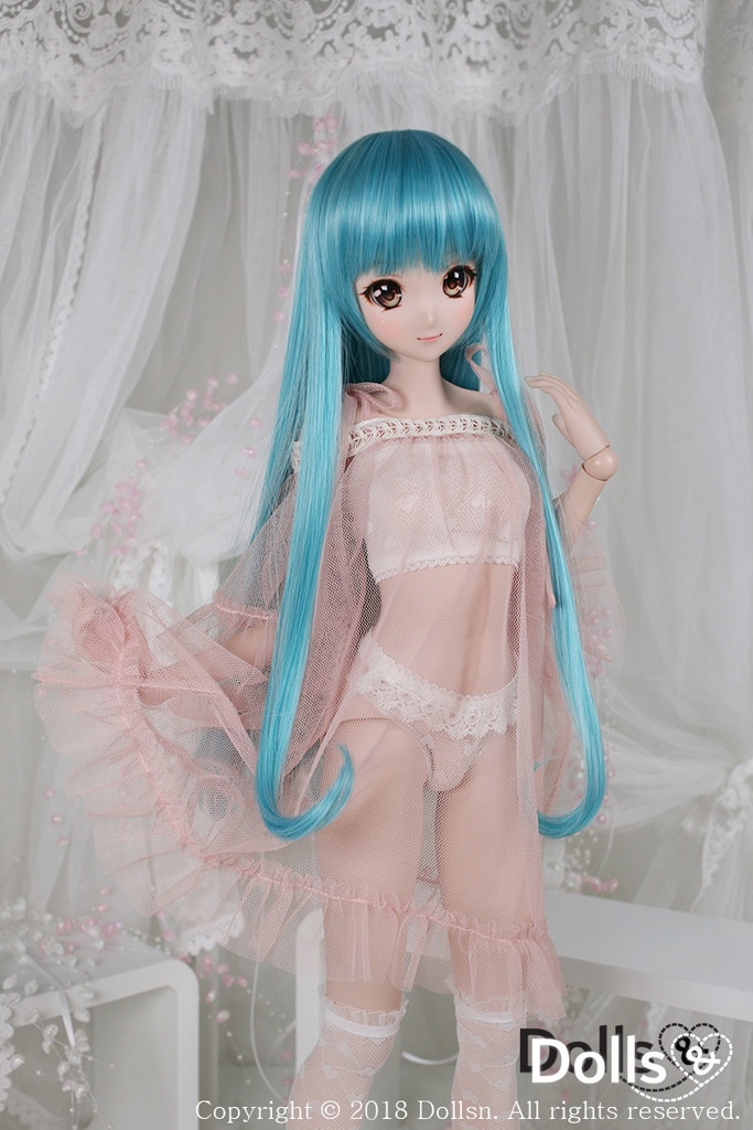 シースルーシフォンワンピースセットピンク 1/3 SD