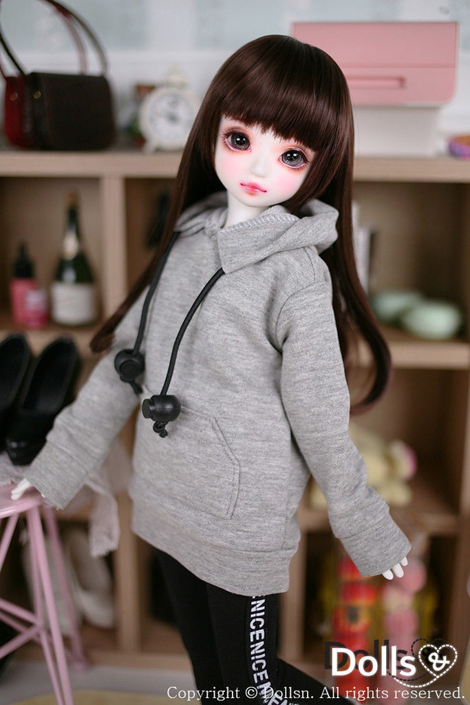 フード付きTシャツグレー 1/4 MSD 