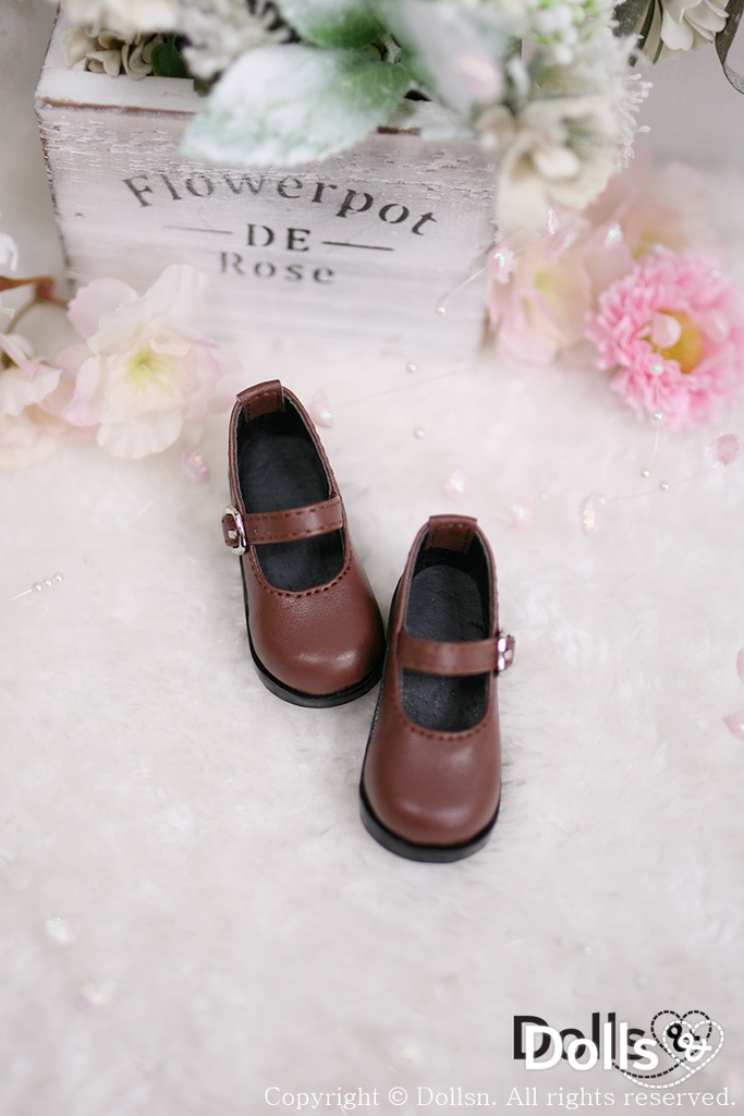 ストラップパンプスブラウン 1/4 MSD 