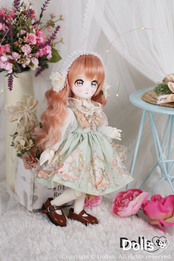 ミントラビットドレスボンネット付き 1/6 USD 