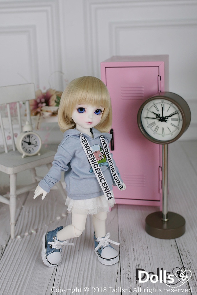 フード付きTシャツとシアースカートセット 1/6 USD 