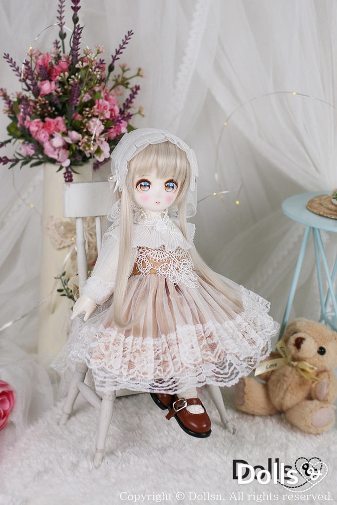 レースワンピースベージュ 1/6 USD 