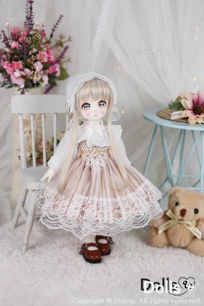 レースワンピースベージュ 1/6 USD 