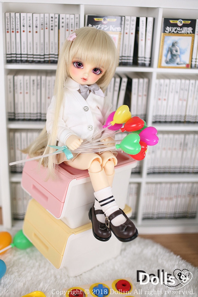 カーディガン付き制服セットベージュ 1/6 USD 