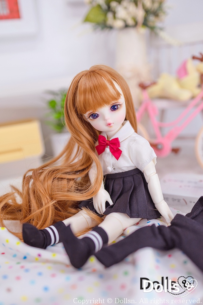 カーディガン付き制服セットブラック 1/6 USD