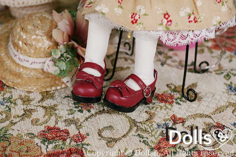 リボンパンプスヒールレッド 1/6 USD