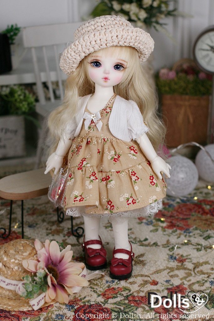 リボンパンプスヒールレッド 1/6 USD