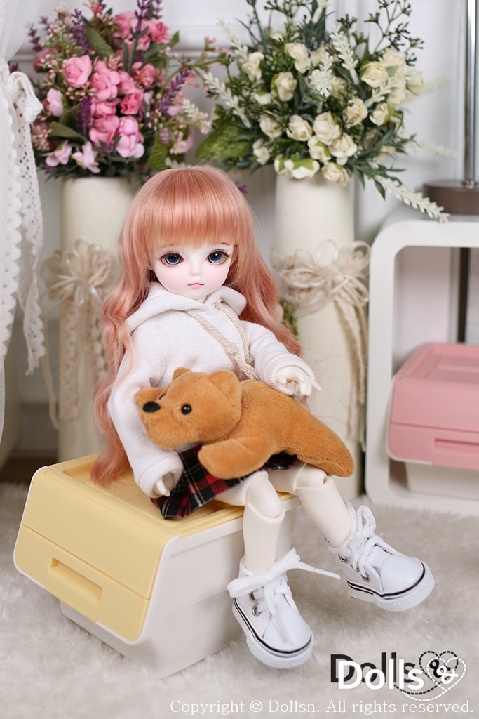 キャンバススニーカーホワイト 1/6 USD