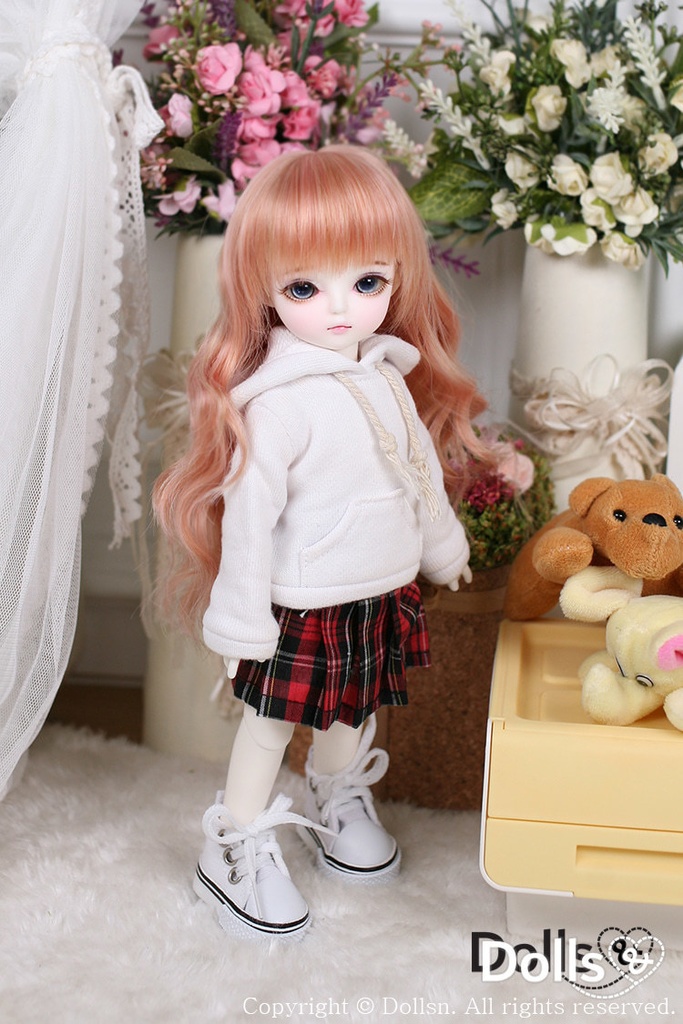 キャンバススニーカーホワイト 1/6 USD