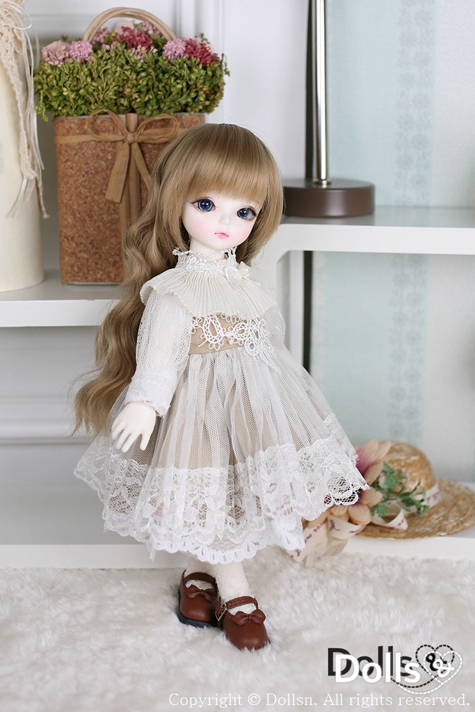 リボンパンプスブラウン 1/6 USD 