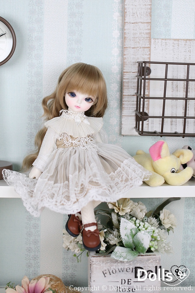 リボンパンプスブラウン 1/6 USD 