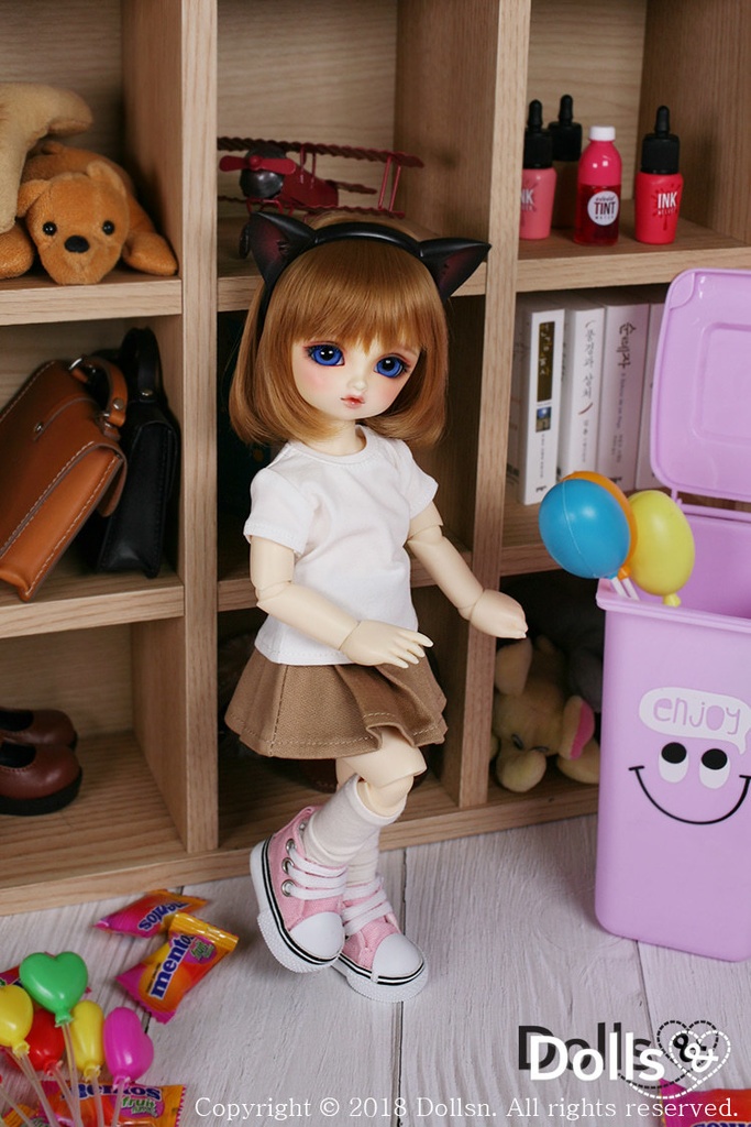 キャンバススニーカーピンク 1/6 USD 