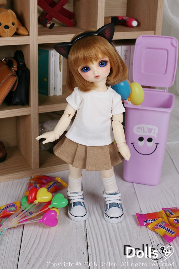キャンバススニーカーブルー 1/6 USD 