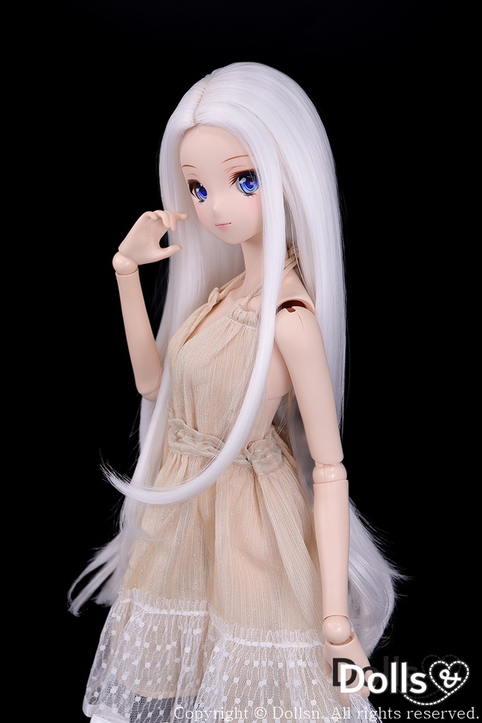 SD DDサイズ耐熱ウイッグ 8~9インチ WM-029 (ロイヤルミルク)