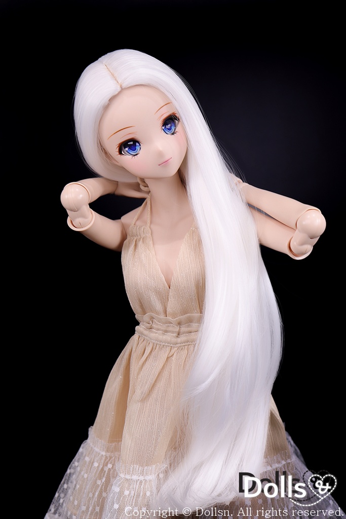 SD DDサイズ耐熱ウイッグ 8~9インチ WM-029 (ロイヤルミルク)