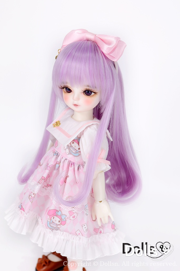 YOsd 幼SD サイズ耐熱ウイッグ 6~7インチ WS-002 (ラベンダー)