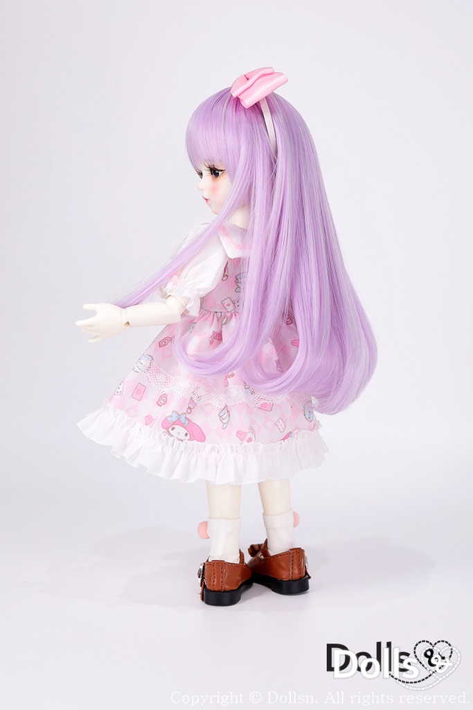 YOsd 幼SD サイズ耐熱ウイッグ 6~7インチ WS-002 (ラベンダー)