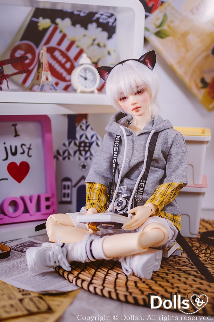 レイヤードフードTグレー 1/4 MSD 