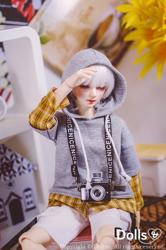 レイヤードフードTグレー 1/4 MSD 