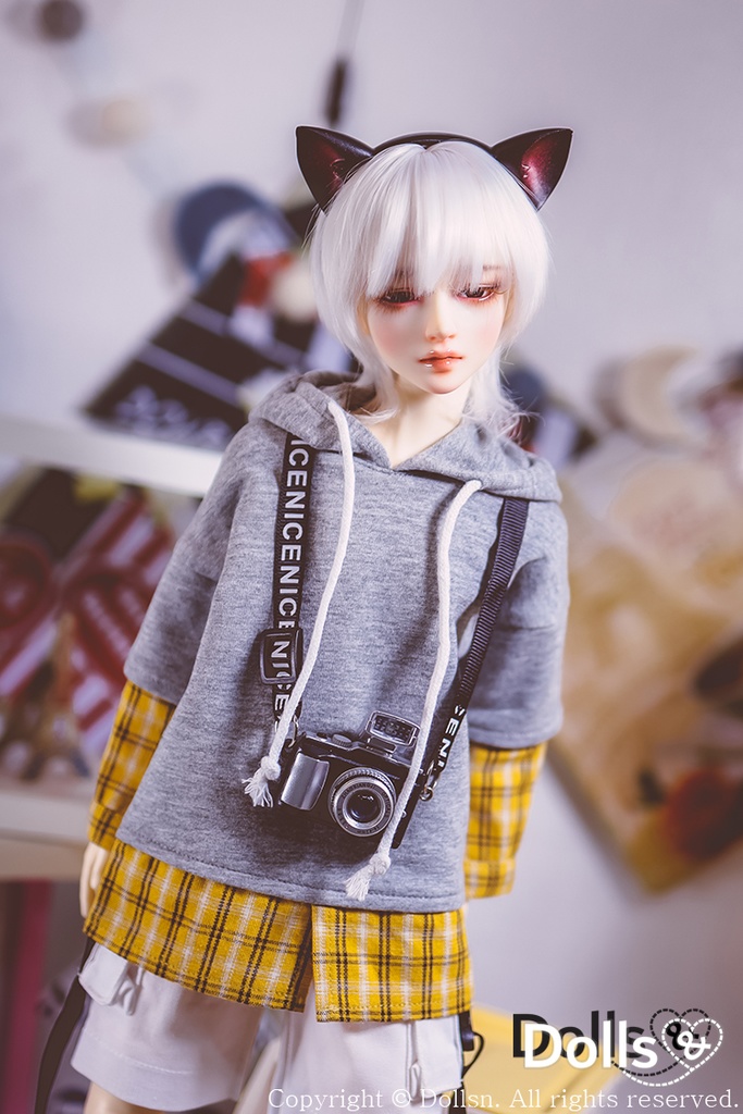 レイヤードフードTグレー 1/4 MSD 