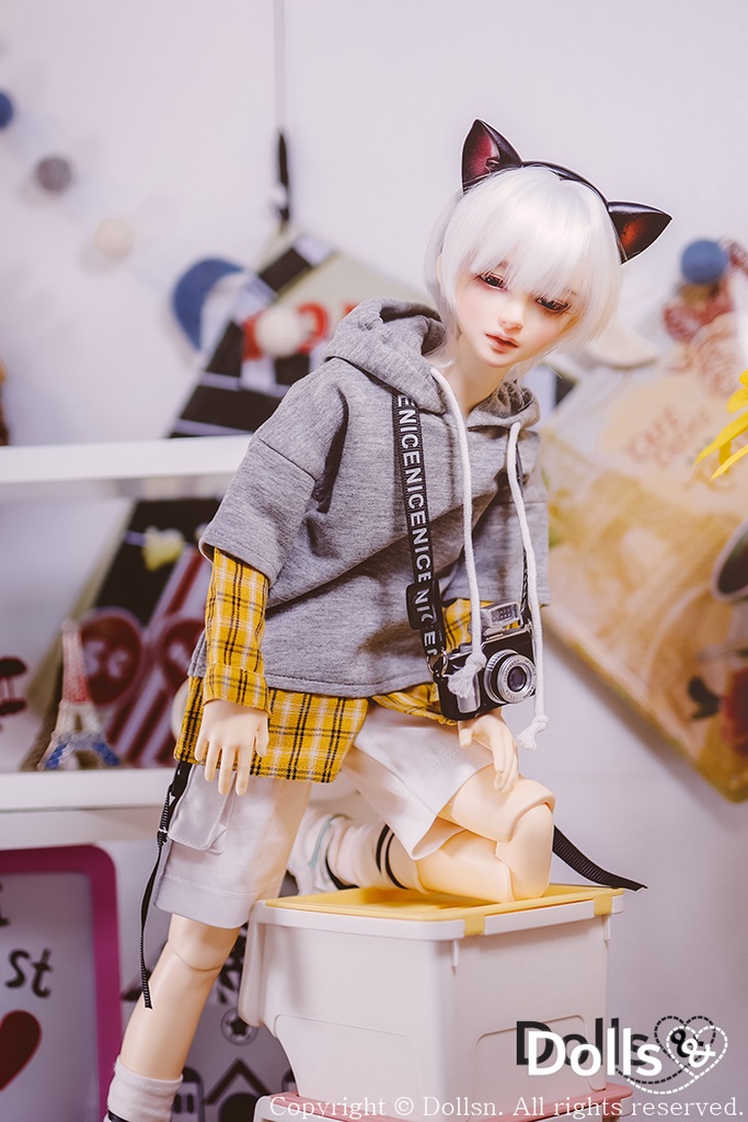 レイヤードフードTグレー 1/4 MSD 