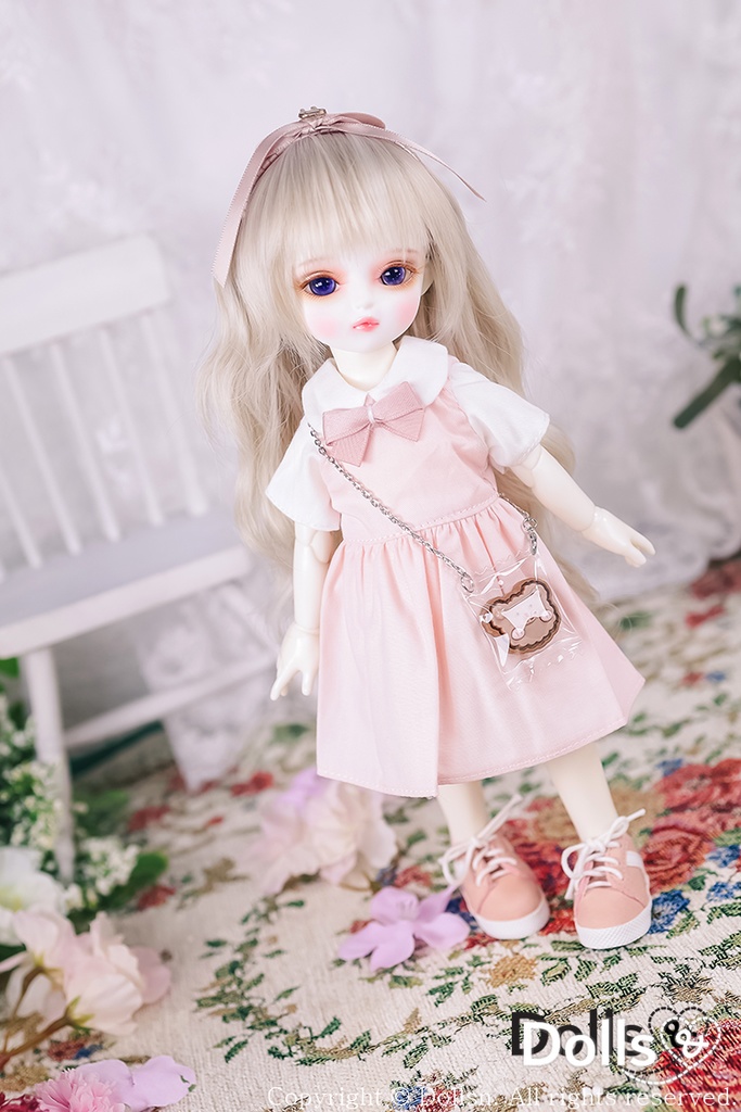 1 6ドール用ワンピース bjd - 人形