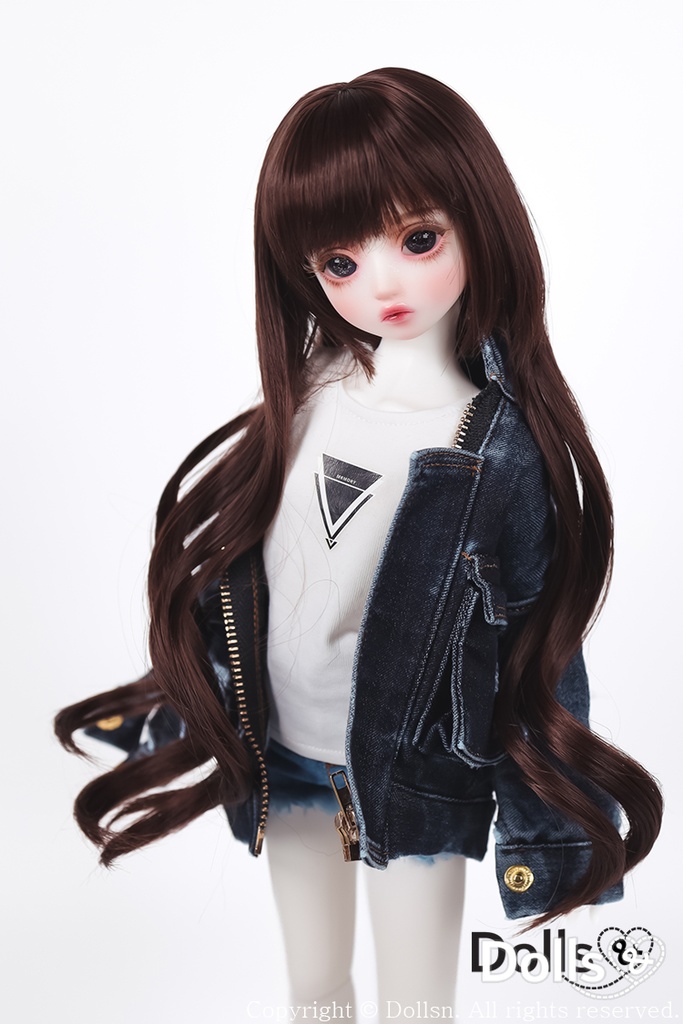 MSD SDMサイズ耐熱ウイッグ 7~8インチ WMM-027 (チョコレート)