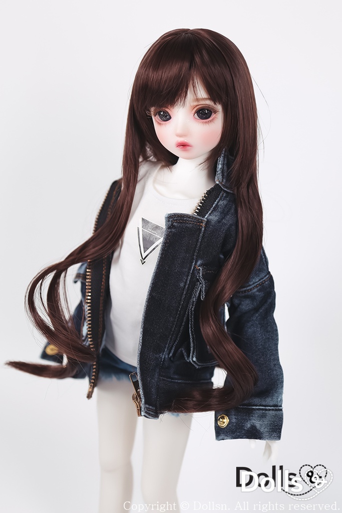 MSD SDMサイズ耐熱ウイッグ 7~8インチ WMM-027 (チョコレート)
