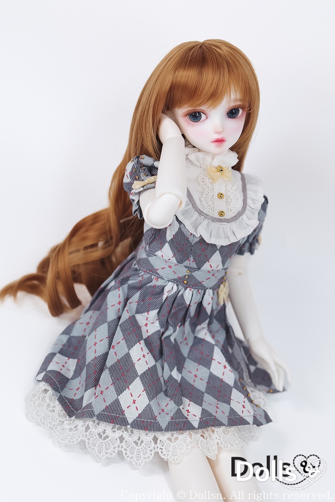 MSD SDMサイズ耐熱ウイッグ 7~8インチ WMM-027 (シュガーキャラメル)