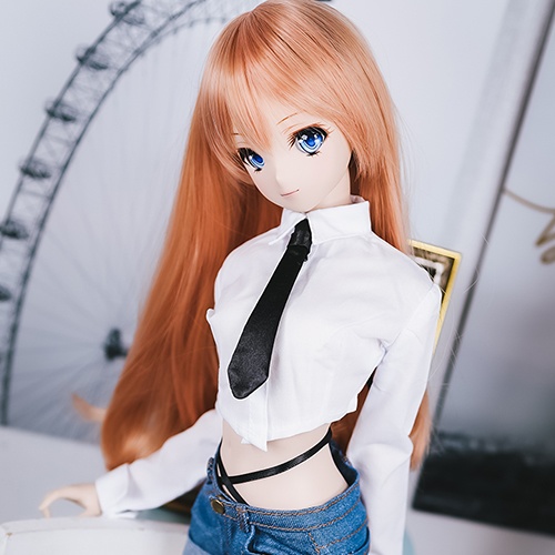 ネクタイ付きクロップドシャツセット1/3 SD 