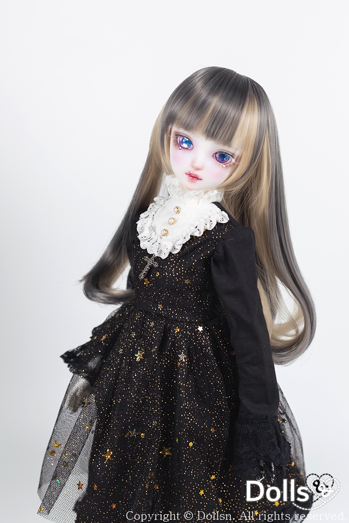 MSD SDMサイズ耐熱ウイッグ 7~8インチ ロングストレート WMM-002 (アッシュベージュ)