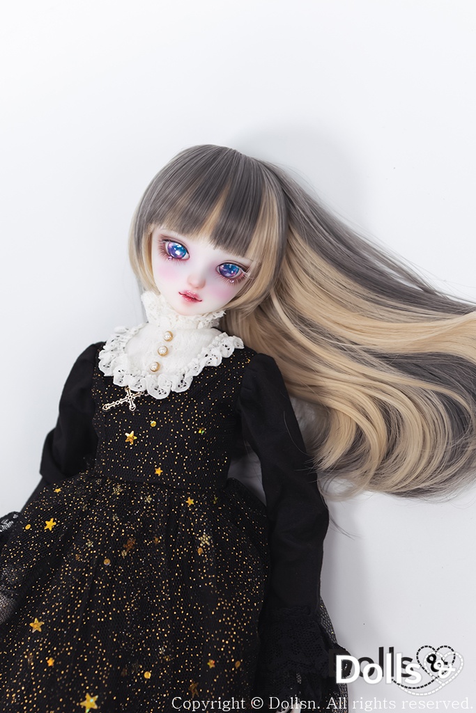 MSD SDMサイズ耐熱ウイッグ 7~8インチ ロングストレート WMM-002 (アッシュベージュ)