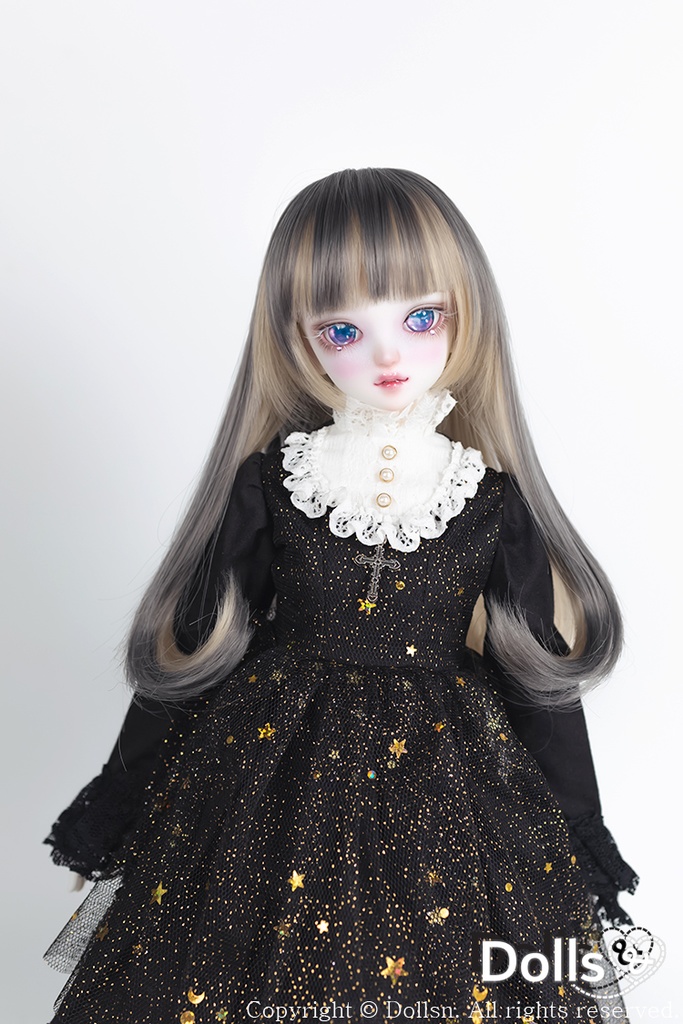 MSD SDMサイズ耐熱ウイッグ 7~8インチ ロングストレート WMM-002 (アッシュベージュ)
