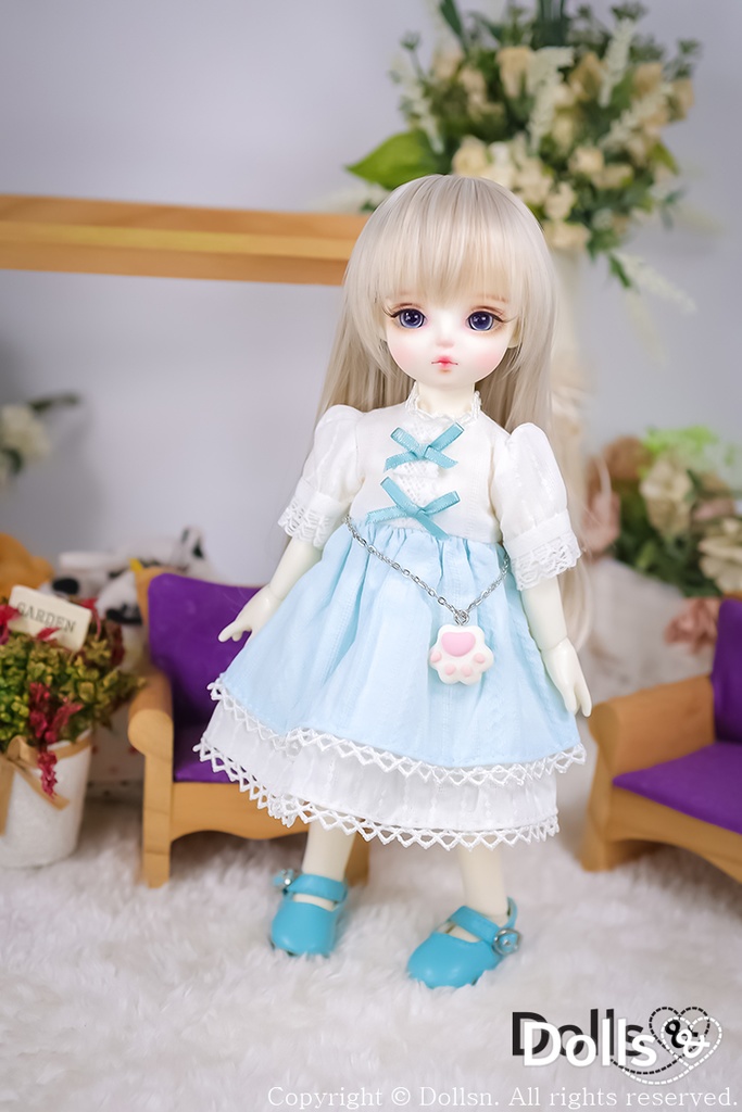 1 6ドール用ワンピース bjd - 人形