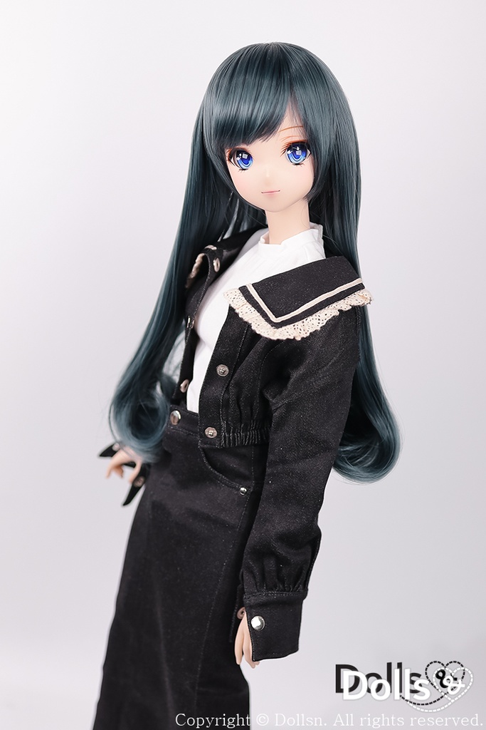 SD DDサイズ耐熱ウイッグ 8~9インチWM-002 (マーメイドグリーン)