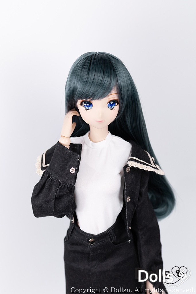 SD DDサイズ耐熱ウイッグ 8~9インチWM-002 (マーメイドグリーン)