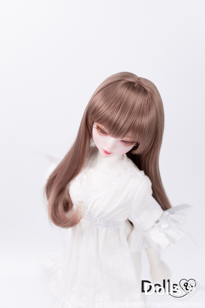MSD SDMサイズ耐熱ウイッグ 7~8インチ ストレート WMM-002 (ピンクブラウン)