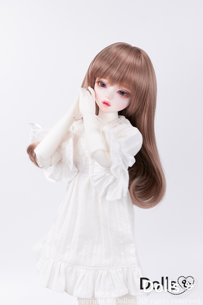 MSD SDMサイズ耐熱ウイッグ 7~8インチ ストレート WMM-002 (ピンクブラウン)