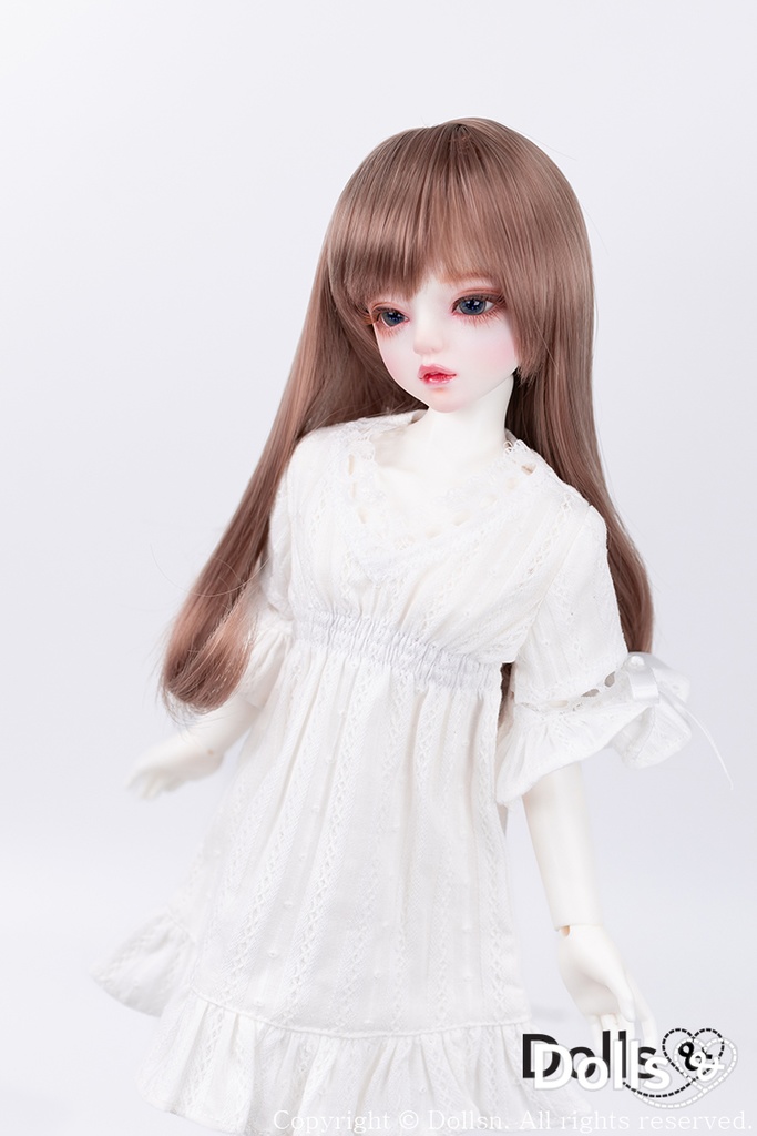 MSD SDMサイズ耐熱ウイッグ 7~8インチ ストレート WMM-002 (ピンクブラウン)