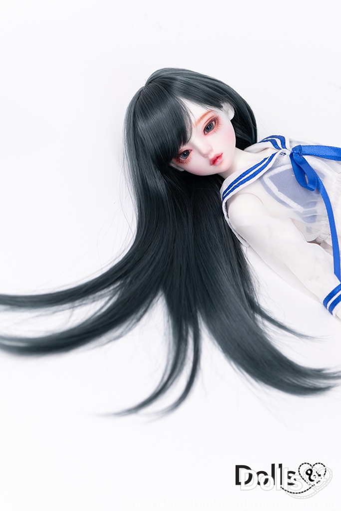 MSD SDMサイズ耐熱ウイッグ 7~8インチ ロングストレート WMM-024 (マーメイドグリーン)