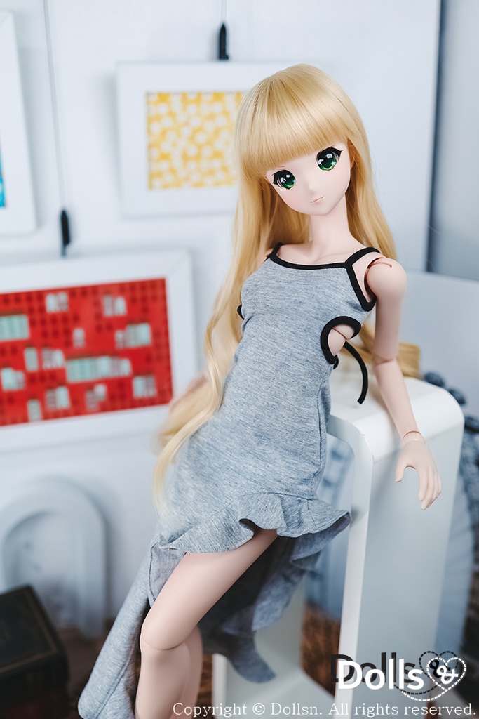 ノースリーブドレス グレー 1/3 SD