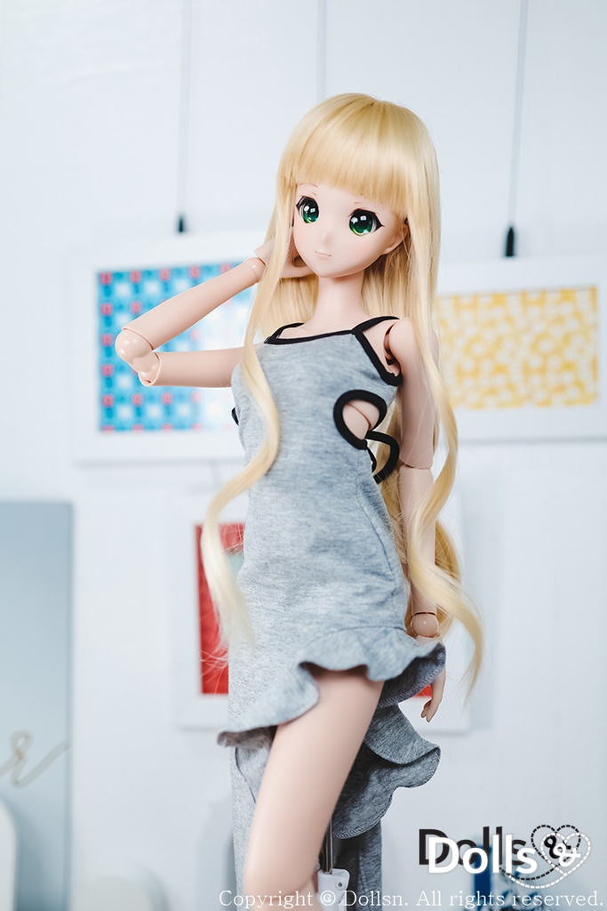 ノースリーブドレス グレー 1/3 SD