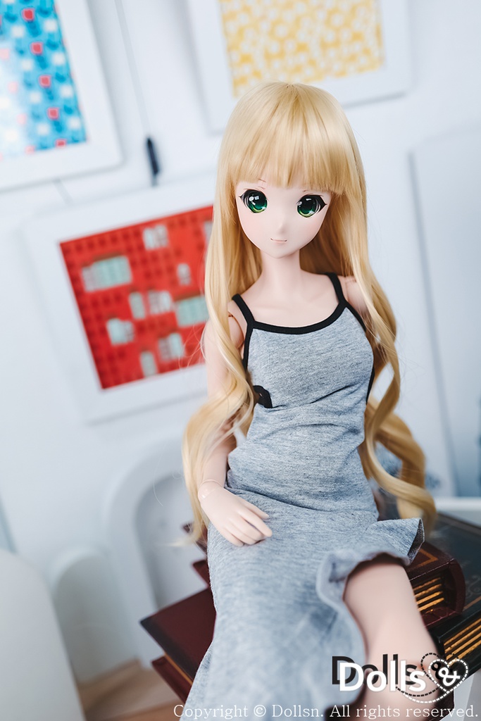 ノースリーブドレス グレー 1/3 SD