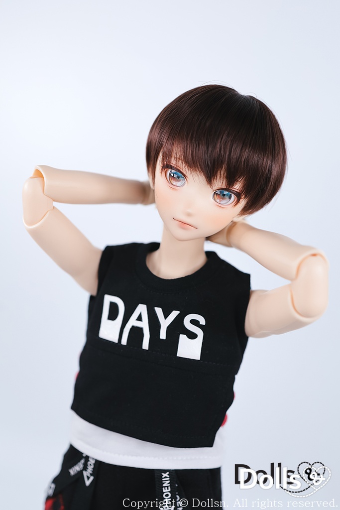  MSD SDMサイズ耐熱ウイッグ 7~8インチ WMM-023 (チョコレート)