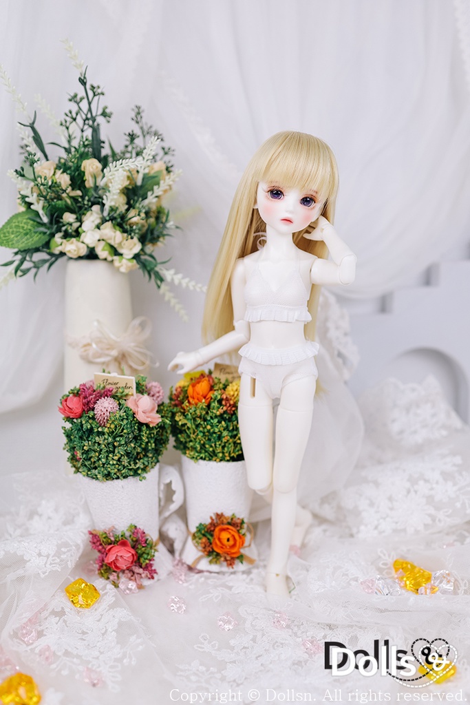 下着セット ホワイト 1/6 USD