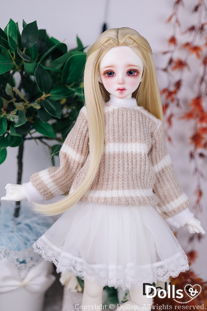 ニット ベージュ 1/4 MSD