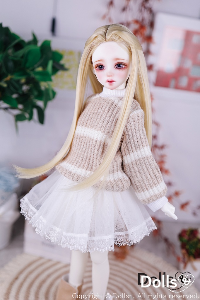 ニット ベージュ 1/4 MSD