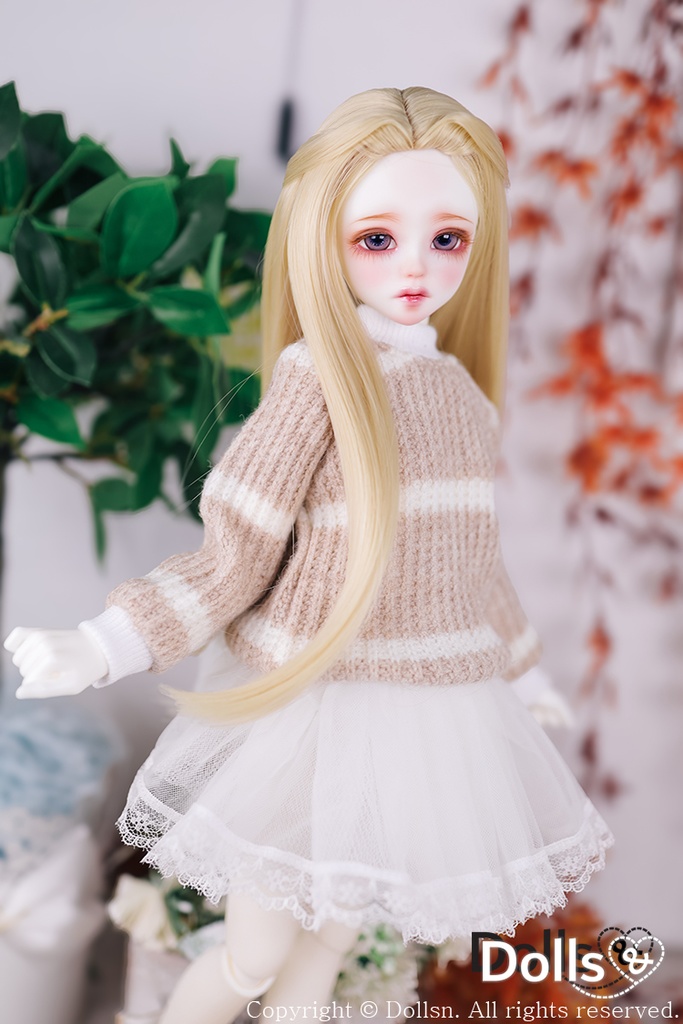 ニット ベージュ 1/4 MSD