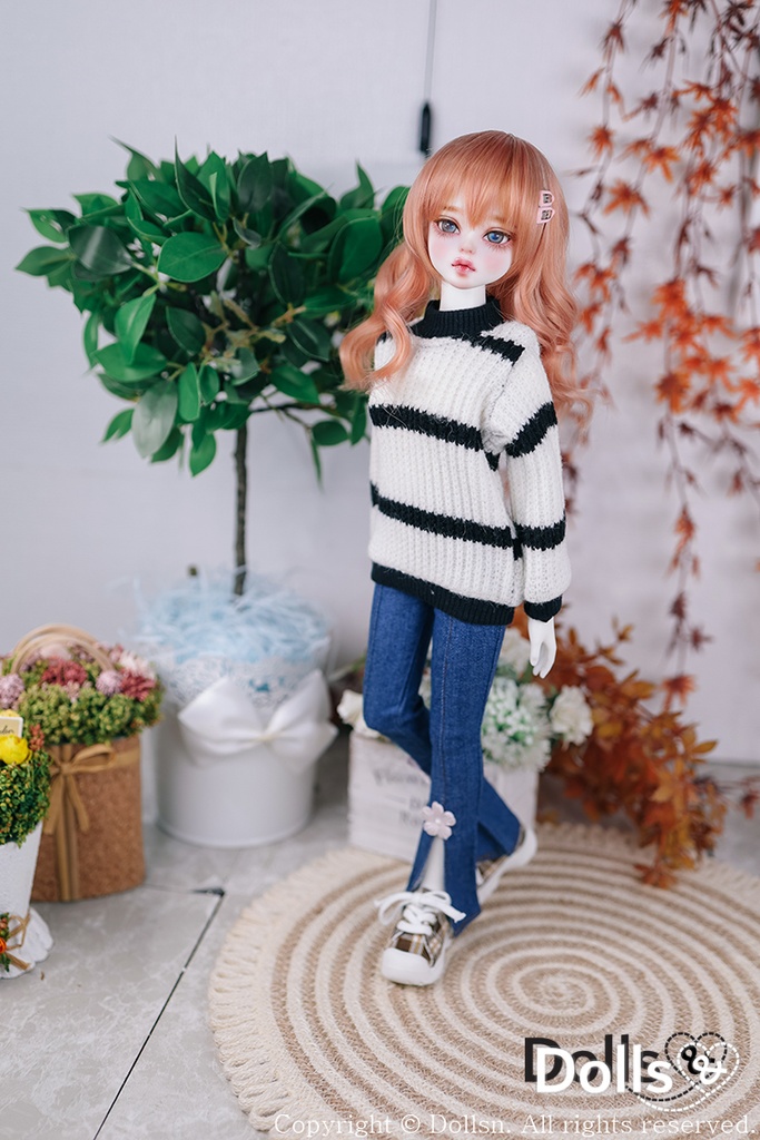 フレアパンツ ブルー 1/4 MSD