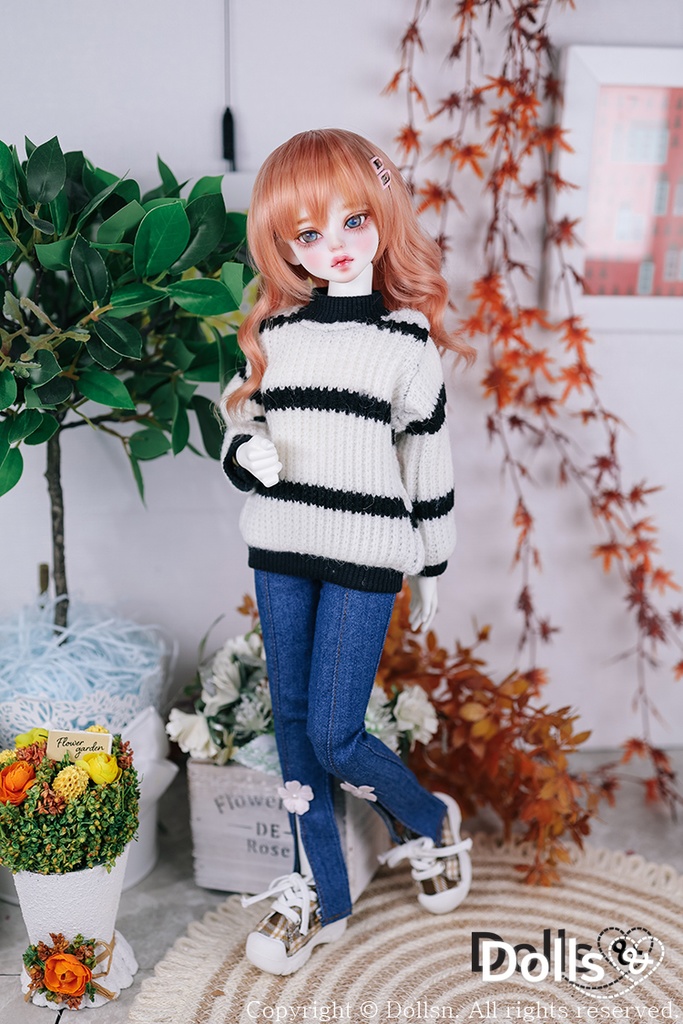 フレアパンツ ブルー 1/4 MSD